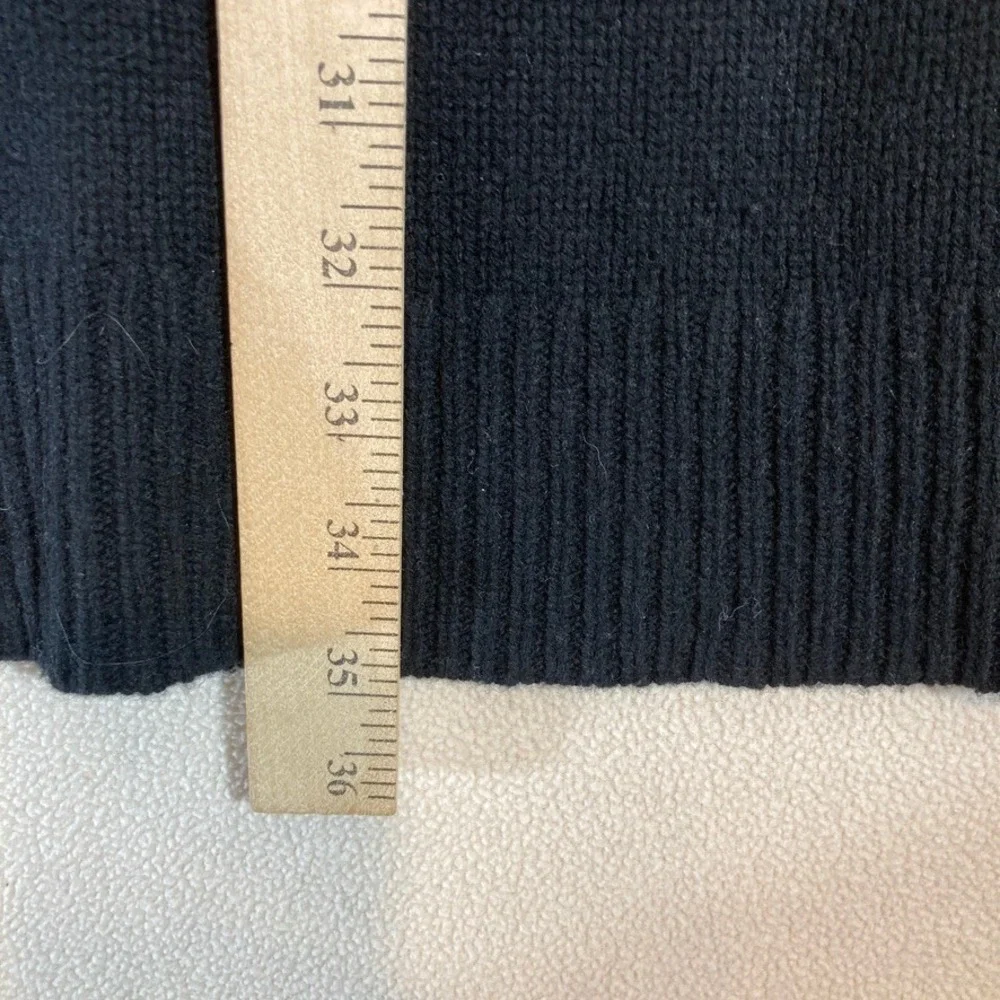 Madewell Cozy Merino Wool Sweater Dress  XXS Black/Grey Colorblock Casual Preppy